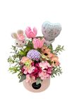 Pink Rabbit & Flower Crochet Bloom Box 1 Set